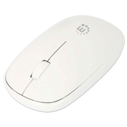 Mouse optico inalambrico manhattan 2.4g blanco