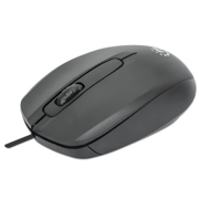 Mouse óptico Manhattan estándar USB color negro - Vista 7