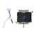 Soporte de Suelo Manhattan Antirrobo para Tablet/iPad 7.9" a 11" Altura 790 a 1190mm Color Blanco - Vista 9