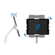 Soporte de Suelo Manhattan Antirrobo para Tablet/iPad 7.9" a 11" Altura 790 a 1190mm Color Blanco - Vista 8