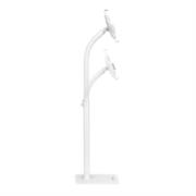 Soporte de Suelo Manhattan Antirrobo para Tablet/iPad 7.9" a 11" Altura 790 a 1190mm Color Blanco - Vista 12
