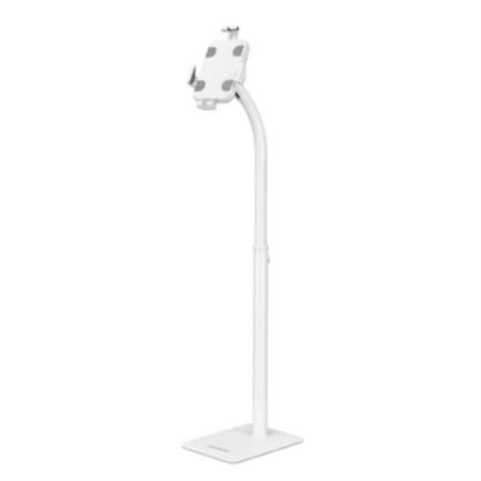 Soporte de suelo manhattan antirrobo para tablet/ipad 7.9" a 11" altura 790 a 1190mm color blanco