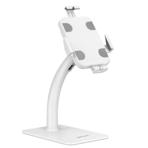 Soporte de Suelo Manhattan Antirrobo para Tablet/iPad 7.9" a 11" Color Blanco 2