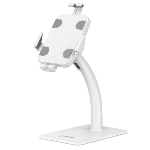 Soporte de Suelo Manhattan Antirrobo para Tablet/iPad 7.9" a 11" Color Blanco 3