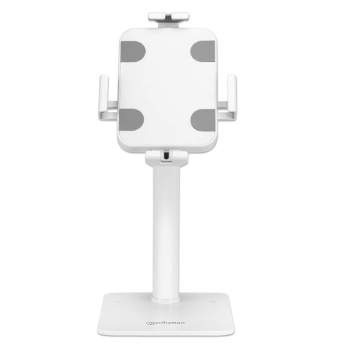 Soporte de Suelo Manhattan Antirrobo para Tablet/iPad 7.9" a 11" Color Blanco - MAS RECIO