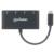Hub Manhattan USB-C 3.2 Gen1 4 Puertos USB-A Color Negro - Vista 2