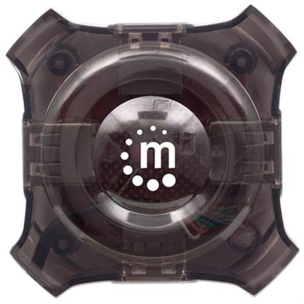 Mini hub manhattan econ&oacute;mico usb 4 puertos color negro