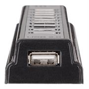 Hub manhattan usb 2.0 alta velocidad 10 puertos c/fuente