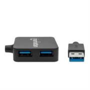 Mini Hub Manhattan USB 3.0 Alta Velocidad 4 Puertos Color Negro - Vista 6
