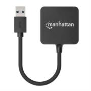 Mini Hub Manhattan USB 3.0 Alta Velocidad 4 Puertos Color Negro - Vista 9