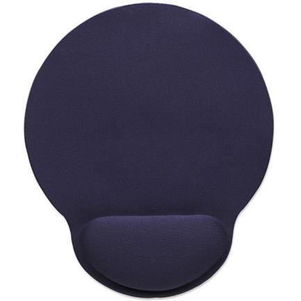 Mouse pad manhattan tipo gel c/descansa mu&ntilde;ecas color azul marino
