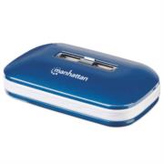 Hub Manhattan USB Alta Velocidad 2.0 Alimentación Dual 7 Puertos Color Azul - Vista 12