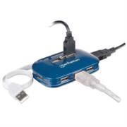 Hub Manhattan USB Alta Velocidad 2.0 Alimentación Dual 7 Puertos Color Azul - Vista 14