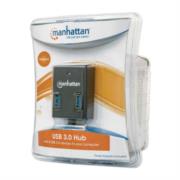 Hub Manhattan USB 3.0 Súper Velocidad 4 Puertos Color Negro - Vista 12