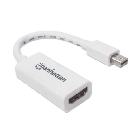 Adaptador manhattan pasivo mini displayport a hdmi-h color blanco