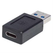 Adaptador Manhattan USB-A a USB-C Súper Velocidad Color Negro - Vista 6