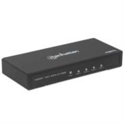 Adaptador manhattan video splitter hdmi 4k a 60hz 4 puertos color negro