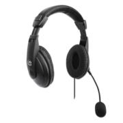 Audífonos manhattan estéreo usb micrófono ajustable control integrado color negro