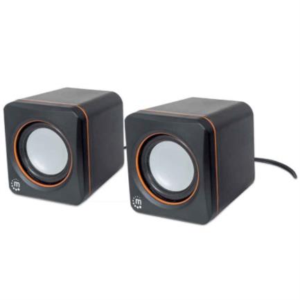 Sistema altavoces manhattan serie 2600 usb color negro