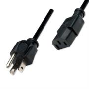 Cable de alimentación manhattan estándar 1.8m color negro