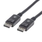 Cable manhattan displayport m-m blindado 2m color negro