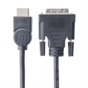 Cable Manhattan para Monitor HDMI/DVI-D M-M1.8m Color Negro - Vista 5