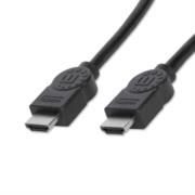 Cable manhattan hdmi m-m alta velocidad blindado 1m color negro