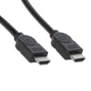 Cable Manhattan HDMI M-M Alta Velocidad Blindado 1m Color Negro - Vista 5
