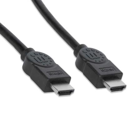 Cable manhattan hdmi m-m alta velocidad blindado 1m color negro