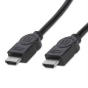 Cable manhattan hdmi 1.3 m-m alta velocidad blindado 10m color negro