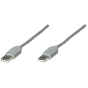 Cable manhattan usb a-a 1.8m color gris