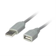 Cable manhattan usb a-a extensión 3m color gris