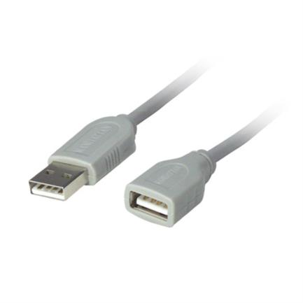 Cable manhattan usb a-a extensi&oacute;n 3m color gris