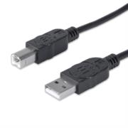 Cable manhattan usb b alta velocidad 2.0 a-b1.8m color negro