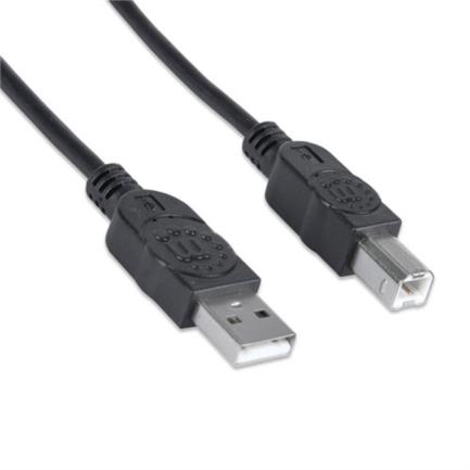 Cable manhattan usb b alta velocidad 2.0 a-b1.8m color negro