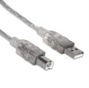 Cable manhattan usb b alta velocidad 2.0 a-b1.8m color plata