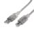 Cable Manhattan USB B Alta Velocidad 2.0 A-B 3m Color Plata - Vista 8