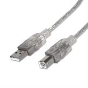 Cable Manhattan USB B Alta Velocidad 2.0 A-B 3m Color Plata - Vista 9