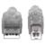 Cable Manhattan USB B Alta Velocidad 2.0 A-B 3m Color Plata - Vista 2