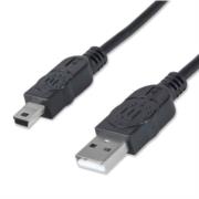 Cable Manhattan USB Mini B Alta Velocidad 2.0 A 1.8m Color Negro - Vista 9