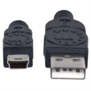 Cable Manhattan USB Mini B Alta Velocidad 2.0 A 1.8m Color Negro - Vista 5