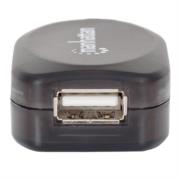 Cable manhattan usb 2.0 alta velocidad extensión activa 20m color negro