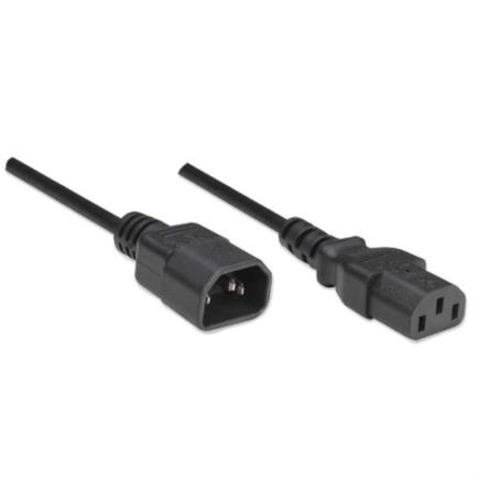 Cable manhattan alimentaci&oacute;n monitor a cpu 1.8m color negro