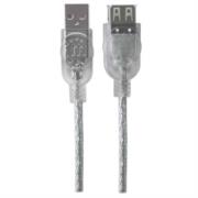Cable Manhattan Extensión USB A-B 2.0 Alta Velocidad 4.5m Color Plata - Vista 9