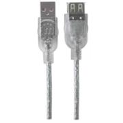 Cable Manhattan Extensión USB-A 2.0 Alta Velocidad 3m Color Plata - Vista 9