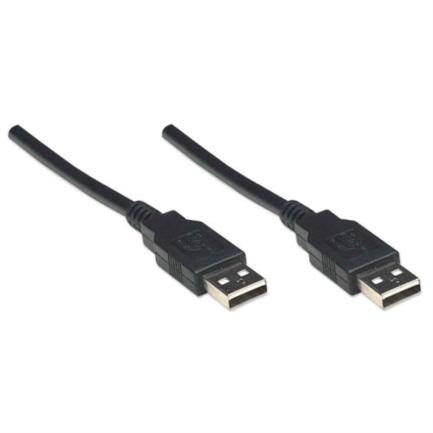 Cable manhattan usb-a 2.0 alta velocidad 1.8m color negro