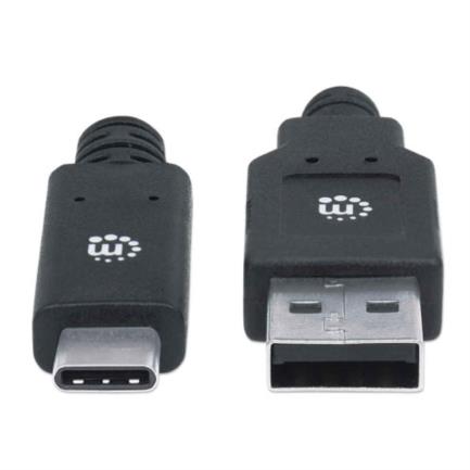 Cable Manhattan USB A-C 3.1 Súper Velocidad 2m Color Negro - Vista 4