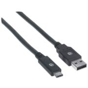 Cable Manhattan USB A-C 3.1 Súper Velocidad 2m Color Negro - Vista 5