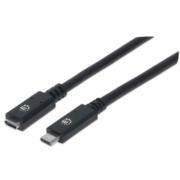 Cable Manhattan Extensión USB-C 3.2 Súper Velocidad 50cm Color Negro - Vista 6