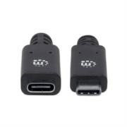 Cable Manhattan Extensión USB-C 3.2 Súper Velocidad 50cm Color Negro - Vista 9